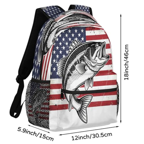 Mochila de viaje americana para estudiantes de secundaria con portátil en el campus 2