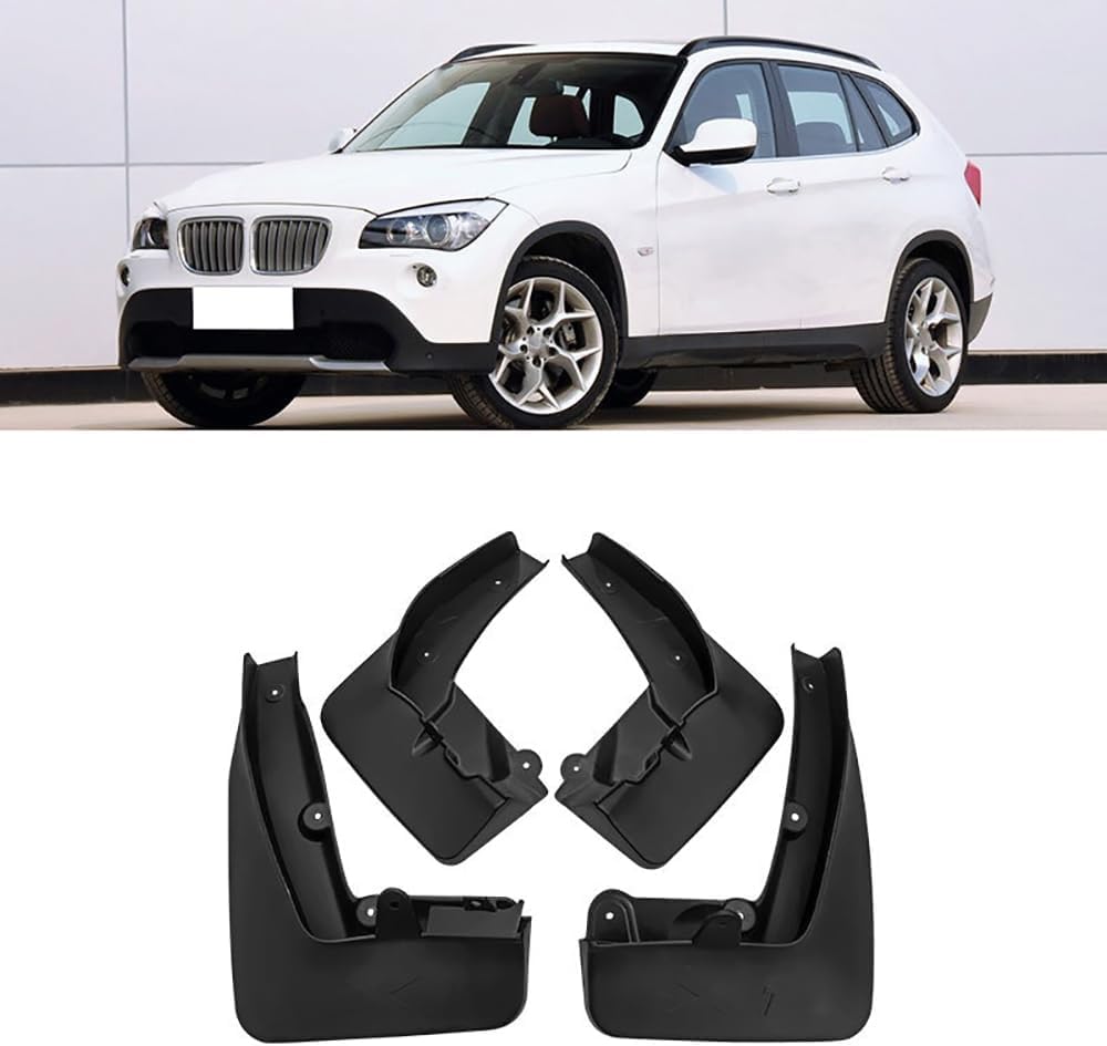 WeiYH No Drill Mud Flaps for Car Front Rear Wheel for BMW X1 2010-2015