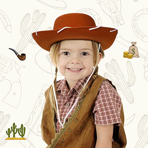 Coume COUME-COWBOY-45 20 Pcs Children'S Cowboy Hats Kids Party Cowboy Felt Hats Cowgirl Hats thumb #6