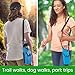 Smooth Trip AquaPockets Neoprene Water Bottle Holder with Strap - Neoprene Sling Bag with Water Bottle Holder, Phone Pouch and Adjustable Strap for Walking and Hiking - Fits up to 32 oz. Bottles