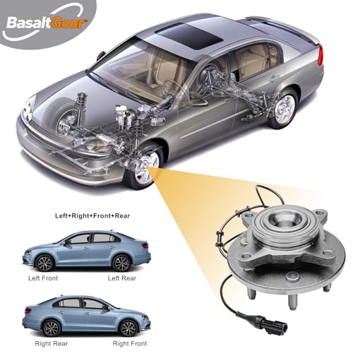BasaltGear 515042 Pair 2 Front Wheel Hub & Bearing Assembly 2WD for 2003-2006 Ford Expedition Lincoln Navigator — view 4