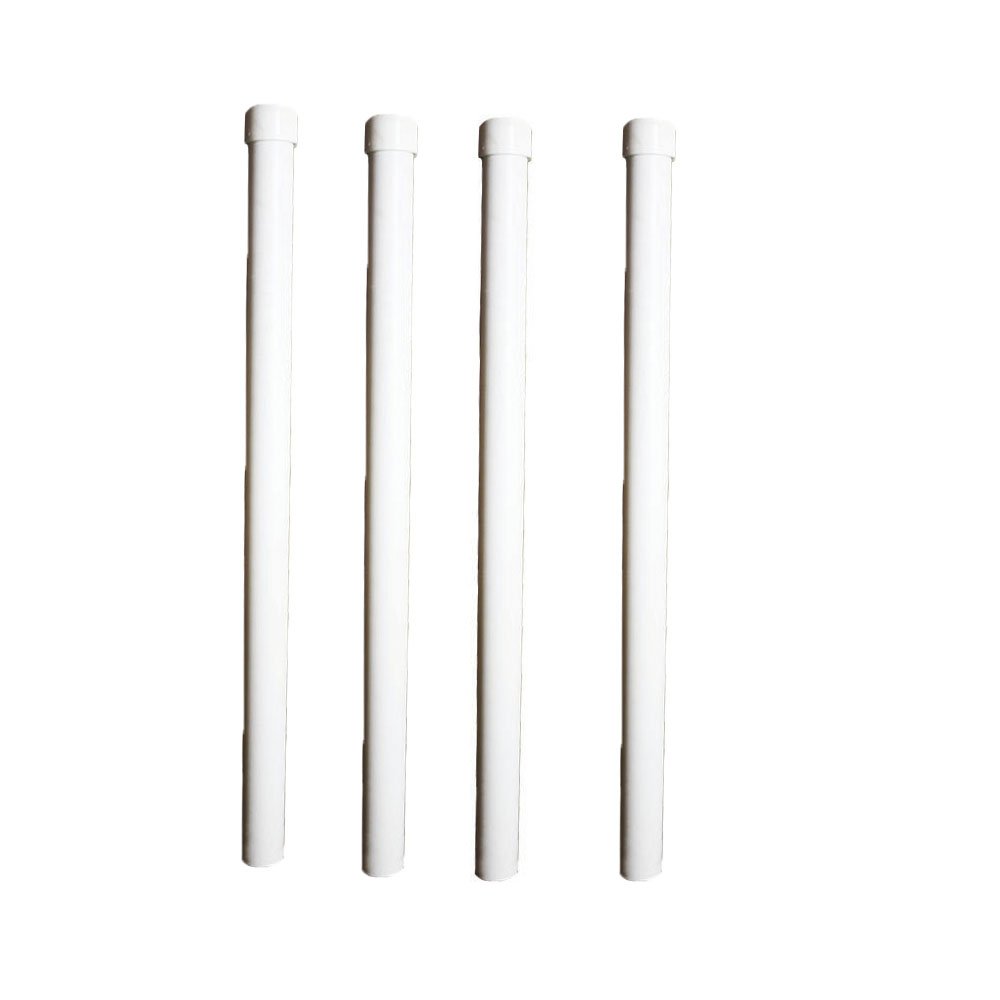 Buy BHUSA PVC Guide Post with Cap (4 Pack), White, 40" Online at Low