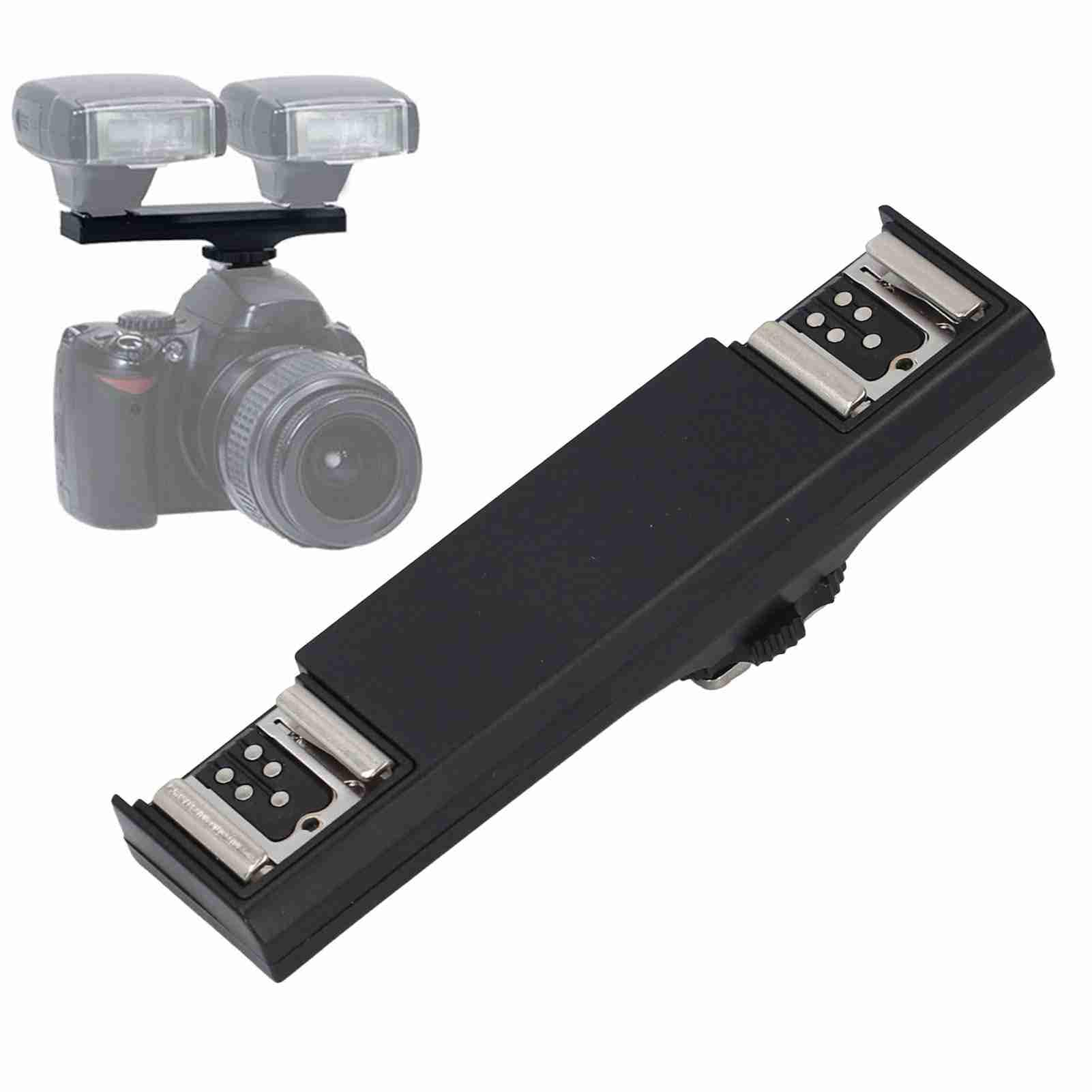 Adaptateur Griffe Fl Multifonction Ad-E1,Tbest Ttl Fl Bracket,Rycote Hot Shoe Exteon 10,Double Hot Shoe Adapter,Double Griffe Photo,Séeur De Sabot Double,port De Montage De Sabot Ultra-Léger Double B
