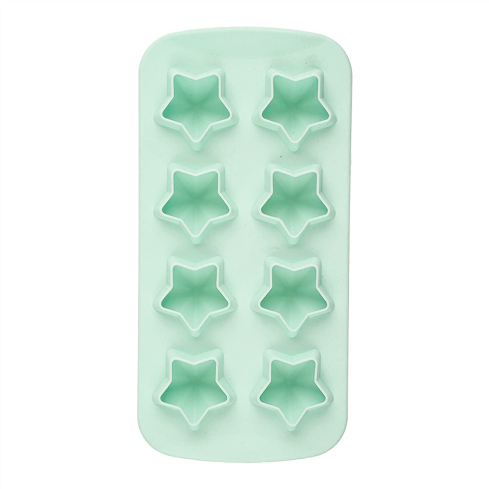SHOWAY Ice Cube Trays for Ice Star Ice Cube Mould 8 Grid Silicone Ice Cube Tray Mould Wine Drink Chocolate Party DIY Utensils for Bar Kitchen Cafe Dessert Ice Trays