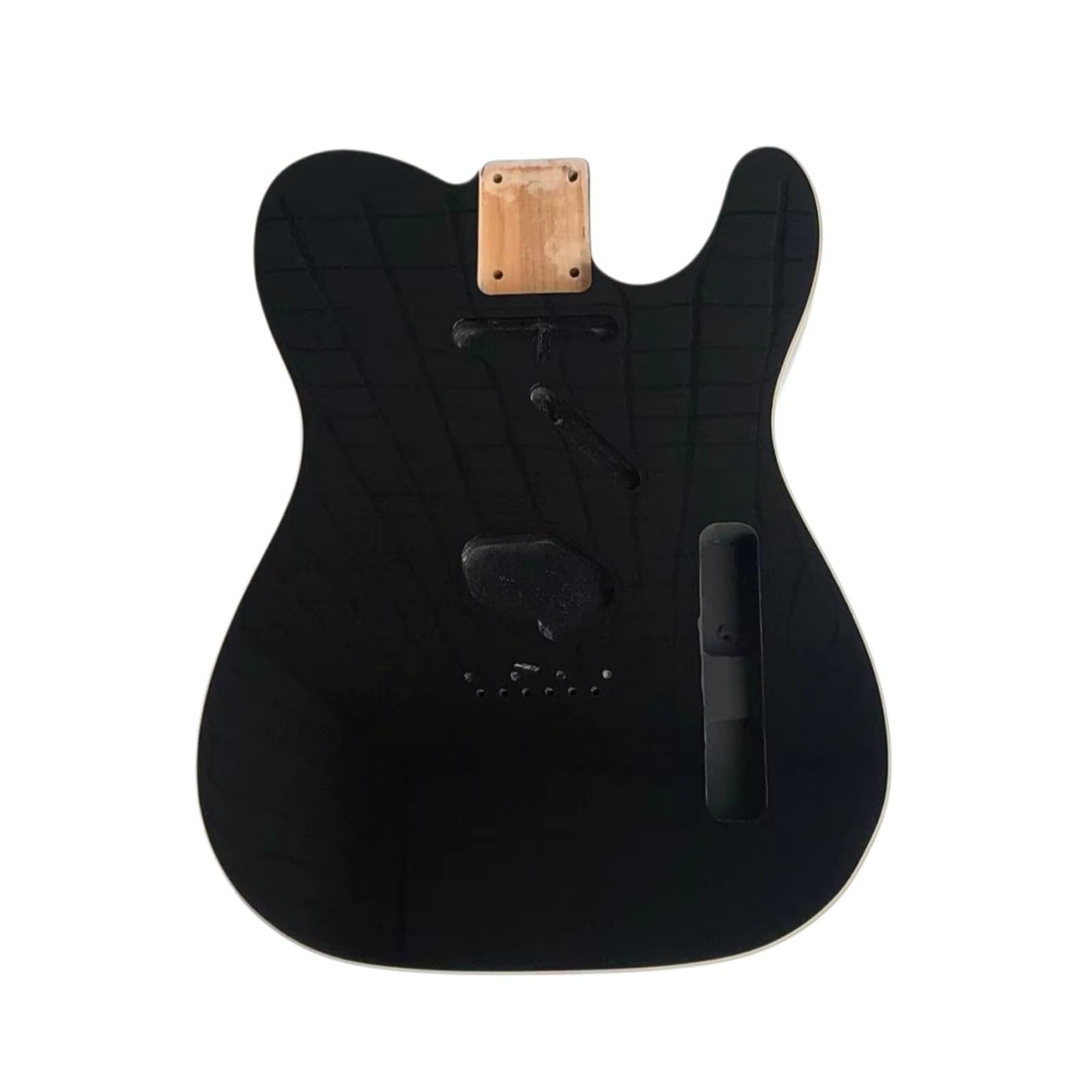 Corpo della chitarra elettrica TL Bordo bianco Rilegatura ontano nero