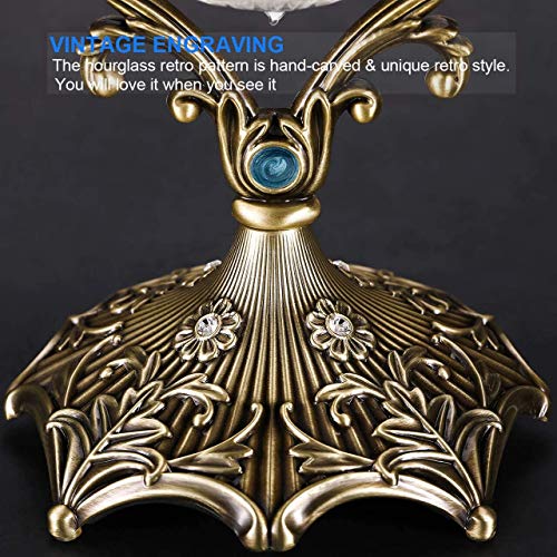 Suliao Hourglass Sand Timer 60 Minutes, Vintage Engraved Sand Clock 60 Minutes thumb #3