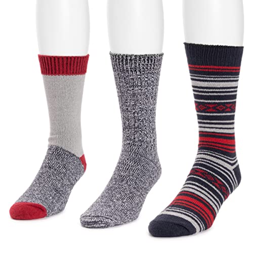 MUK LUKS Men's 3 Pair Pack Microfiber2