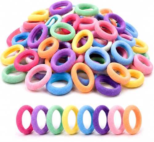 KEWBIK Baby Hair Bands Soft Baby Headband for Girls Seamless Hair Bands for Girls Elastic Hair Band No Damage Headbands Perfect for Toddlers Hair Bobbles for Kids (Colorful)