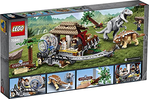 Jurassic World Indominus Rex Contro Ankylosaurus, Set Dinosauri Giocattolo da Costruire con Girosfera, per Bambini di 8+ Anni, 75941 - Lego - Immagine 16