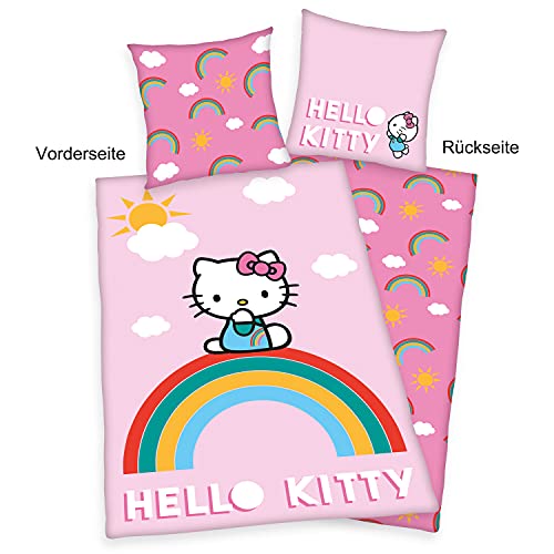Herding Hello Kitty Bettwäsche-Set, Cotton, Mehrfarbig, 80 x 80 cm, 135 x 200 cm - Image 3