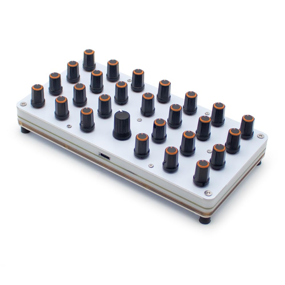 Toplionace Controlador Midi de 27 Botones con Mapeo CC Personalizado | Interfaz USB-C para Software de Producción Musical