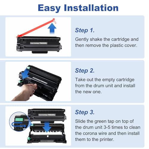 Image of Compatible DR830 Drum Unit Replacement for Brother DR830 DR-830 TN830 TN830XL for Printer DCP-L2640DW HL-L2405W HL-L2420DW HL-L2460DW HL-L2480DW MFC-L2820DW MFC-L2900DW Series 1-Pack (Not Toner)