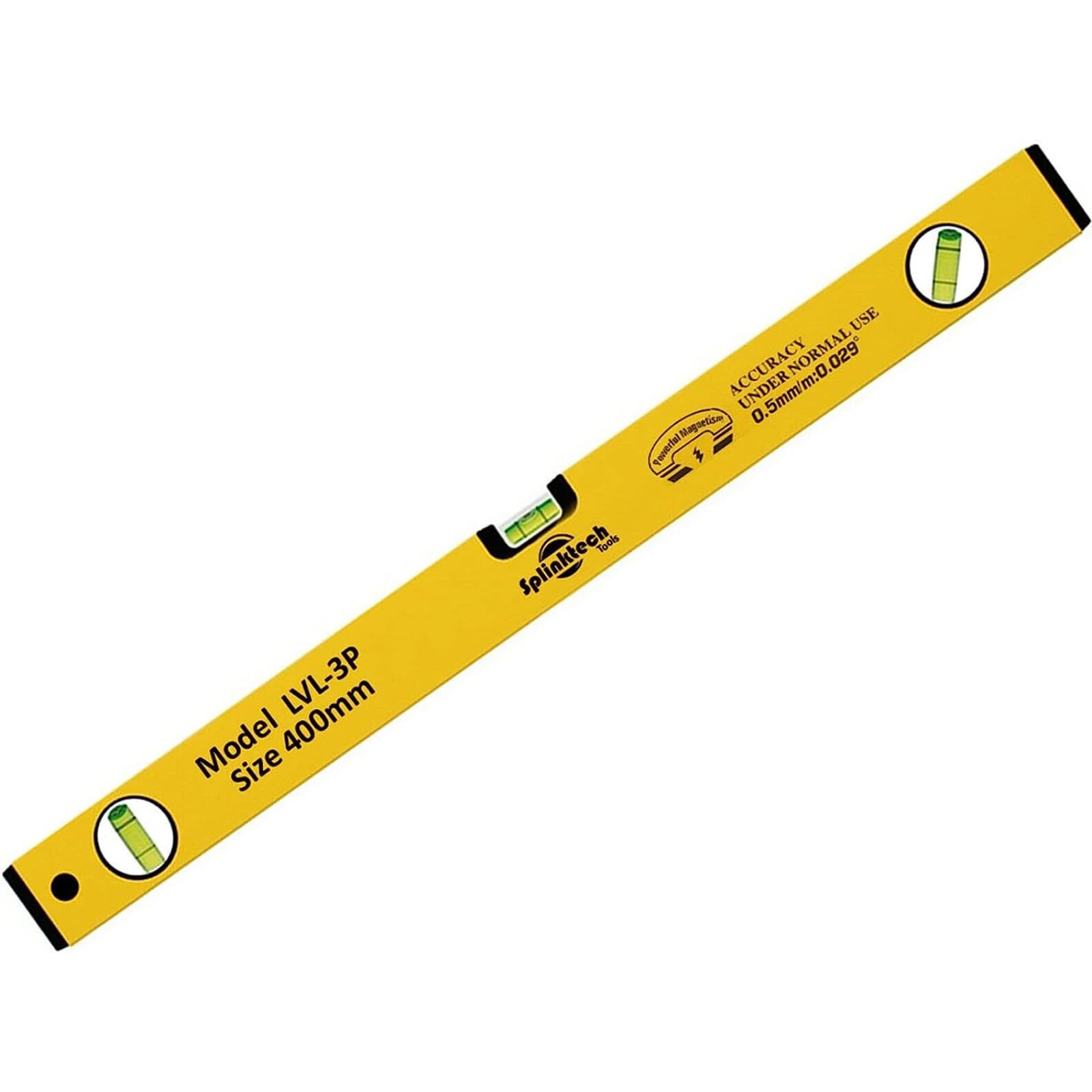 Ntek Yellow Professional Magnetic Spirit Level - High Accuracy Aluminum Scaffolding For Builders And Home Diy