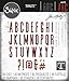 Sizzix Thinlits Die Set 65 Pack Alphanumeric Classic Upper Case by Tim Holtz, Multicolor