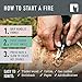 Light My Fire Flint Fire Starter Ferro Rod Survival Tool Fire Steel Army Bushcraft Gear Flint and Steel Magnesium Fire Starter Kit - 3/8” 2-in-1 Fire Starters for Campfires 12,000 Strikes