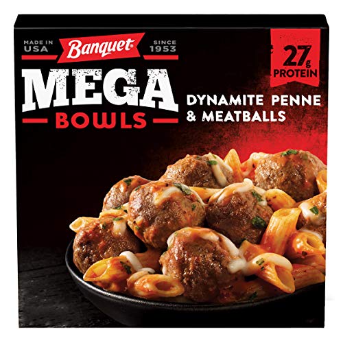 Delicious Banquet Mega Meals Dynamite Penne and Meatballs Frozen Meal - 14 Ounce