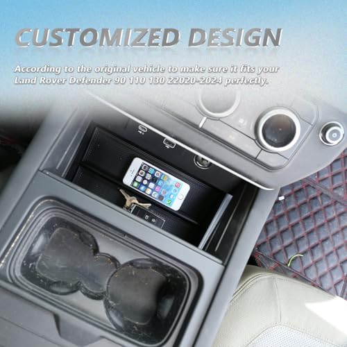 Boîte accoudoir Defender haut de gamme avec compartiment secret pour console - 4