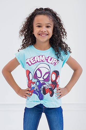 Marvel Spidey and His Amazing Friends Spider-Man Miles Morales Ghost-Spider Girls 3 Pack T-Shirts Toddler to Little Kid2