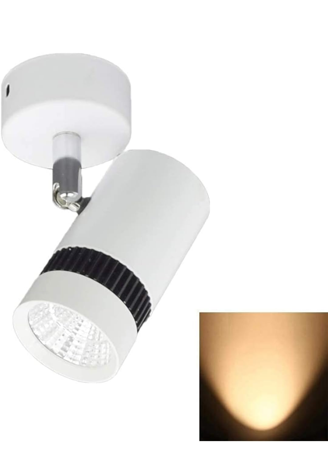 SHETRA LED 3 watts Wall Spot/Focus Light Metal Body for Wall Painting & Art, Statues etc (Warm White)-image-3