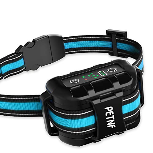PETNF 2020 Upgraded Bark Collar Large Medium Small Dog,Dog Barking Control Devices Deterrent,E Collars for Dogs,Rechargeable Waterproof Shock Collar for Dogs,Anti Barking...