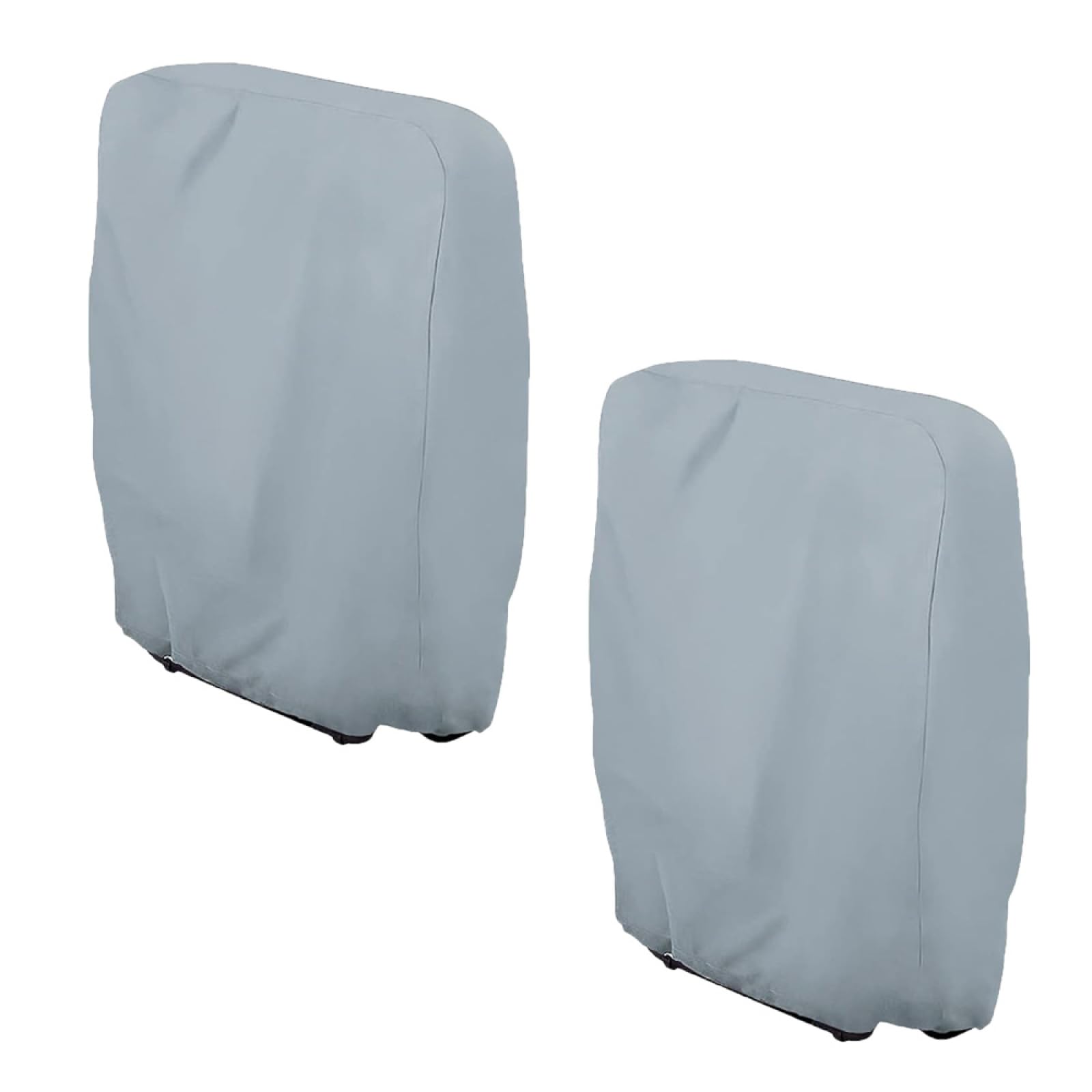 2PCS Garden Chair Covers Waterproof, Zero Gravity Folding Chair Covers Patio 28" W x 13" D x 43" H, Waterproof Anti-UV Reclining Chair Cover, Outdoor Patio Sun Lounger Cover With Storage Bag - Grey