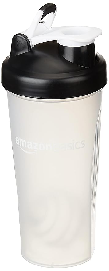 AmazonBasics Sports Shaker Bottle with Blender Ball
