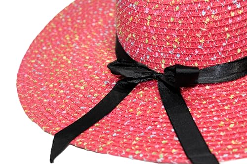 Image of Summer Medium Brim Floppy Beach Straw Hats for Women