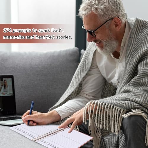 Dadjournallifestoryafamilyheirloomkeepsakewith275promptstosharehislifestorybookandmemoriesfathersdaybirthdaychristmasgiftforfatherstofilloutfortellme Urban Country Home Decor Dad journal life story a family heirloom keepsake with 275 prompts to share his life story book and memories fathers day birthday christmas gift for fathers to fill out for tell me urban country home decor