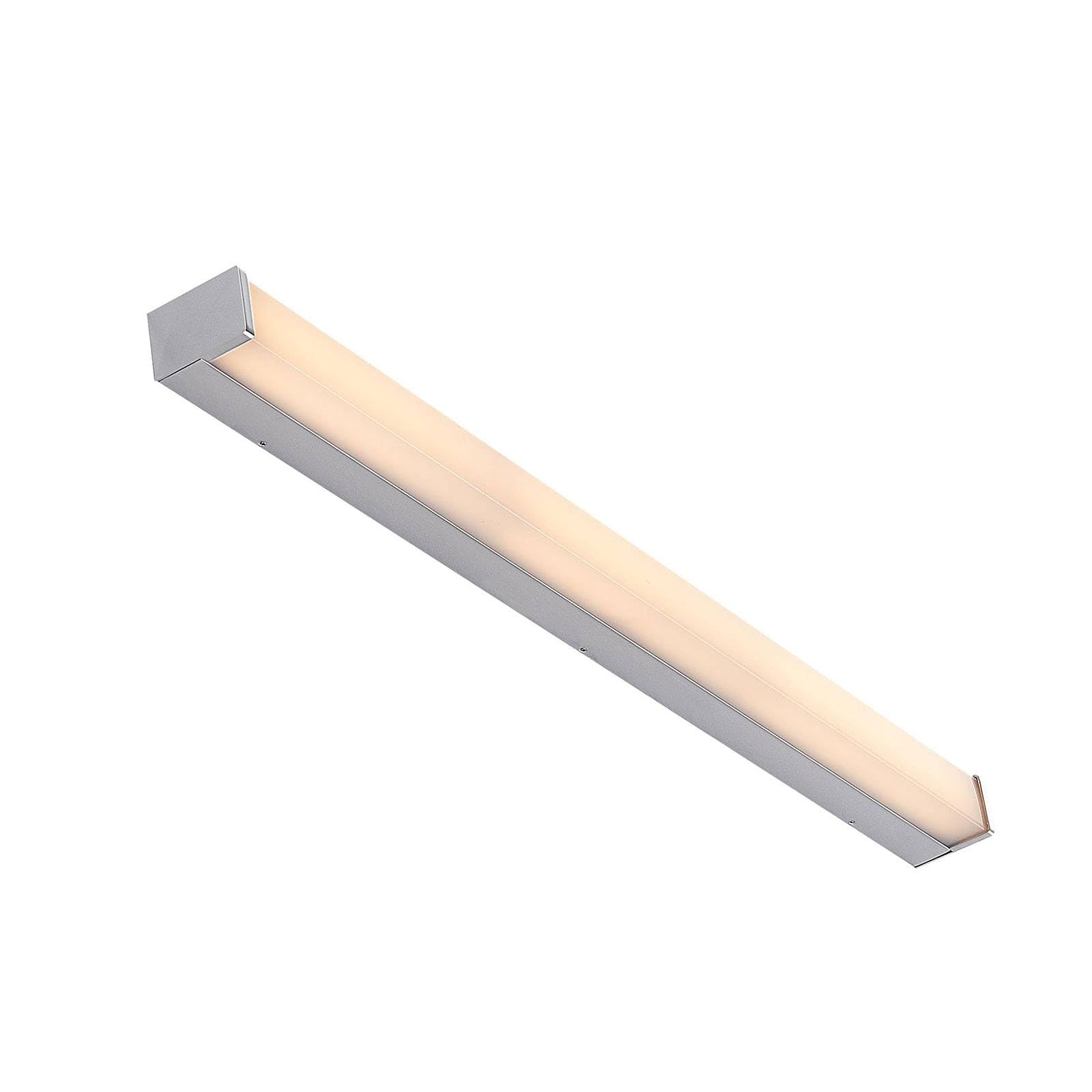 Lindby LED Wandleuchte, Wandlampe Bad Klea (spritzwassergeschützt (Modern) in Chrom aus Aluminium (1 flammig) - Wandleuchten Spiegelleuchte Badezimmer Wandbeleuchtung Badezimmerleuchte