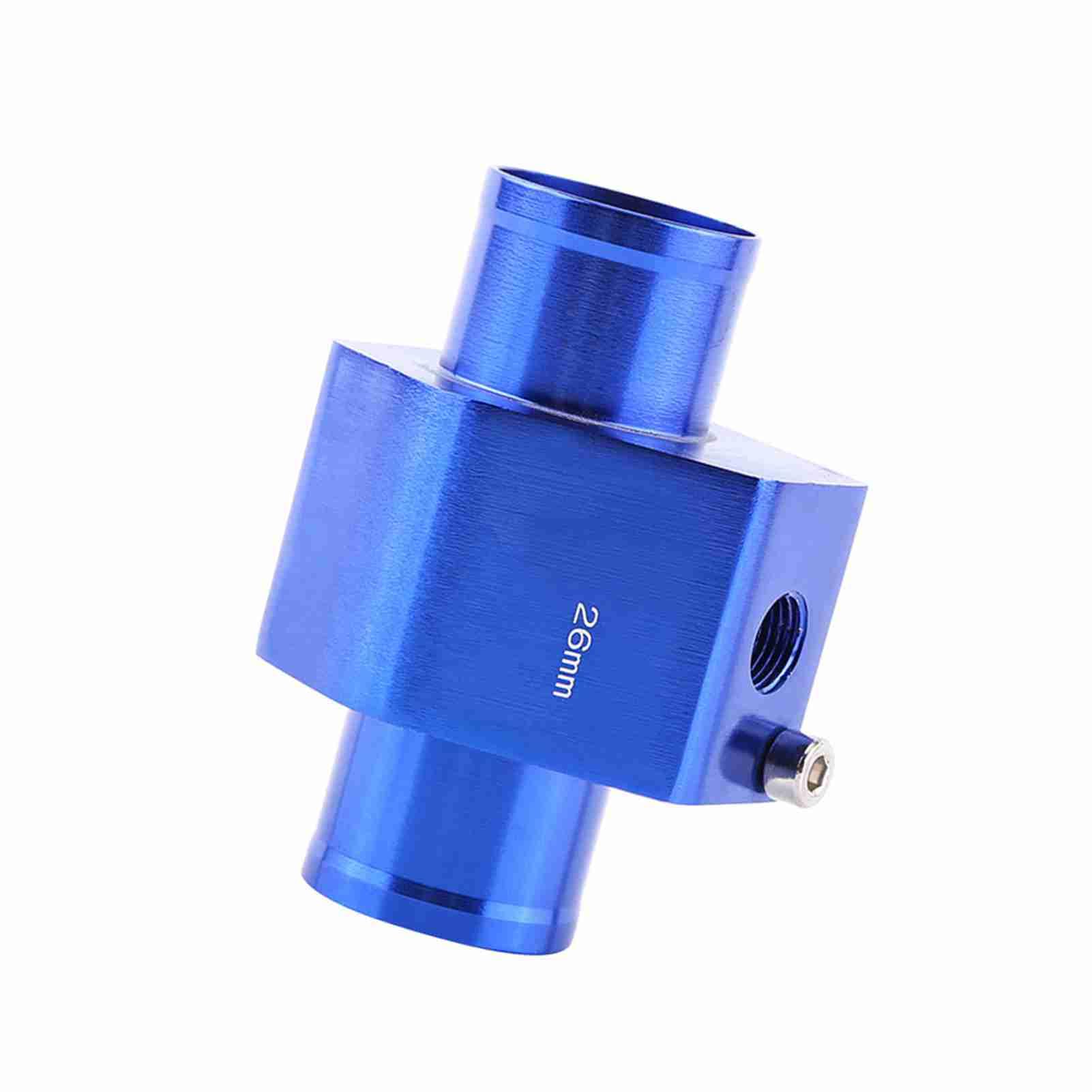 Adaptateur Universel De Capteur De TempéRature D'Eau De Voiture En Aluminium Adaptateur De Capteur De TempéRature De Tuyau De Tuyau D'Eau Mixte En Aluminium Bleu