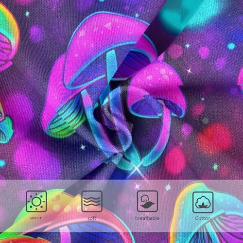 Joisal Toddlers Underwear Floral 2t Cotton Little Girl Panties Pattern Briefs Underpants Mushrooms Neon Colors Cartoon3