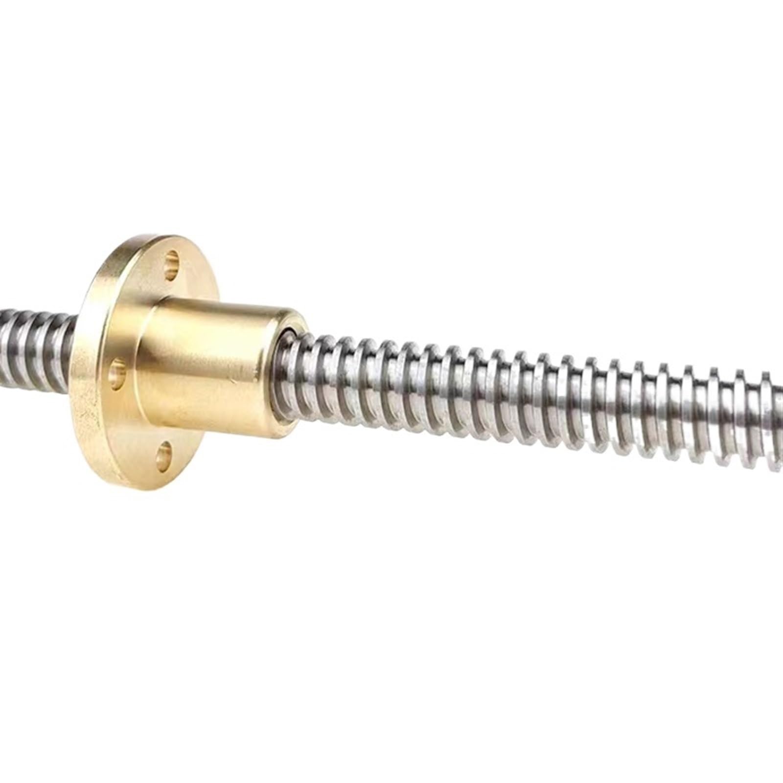 Metal Ball Screw nut 1pcs T16 Lead Screw 16mm Linear Shaft Lead 3mm with Brass Nut Length 100mm-600mm 3D Printer CNC Trapezoidal Rod(550mm)