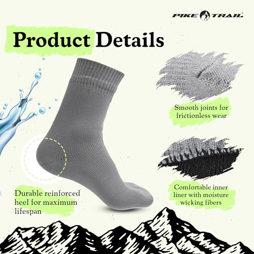 Pike Trail - Breathable, Waterproof Socks Ideal Hiking, Trekking, Wading, Fishing and Camping Essentials4