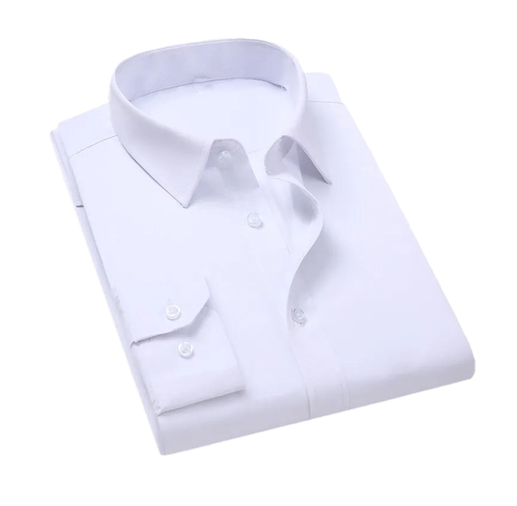 Men's Long Sleeve Business Dress Shirt Casual Lapel Buttons Formal Wear Shirts