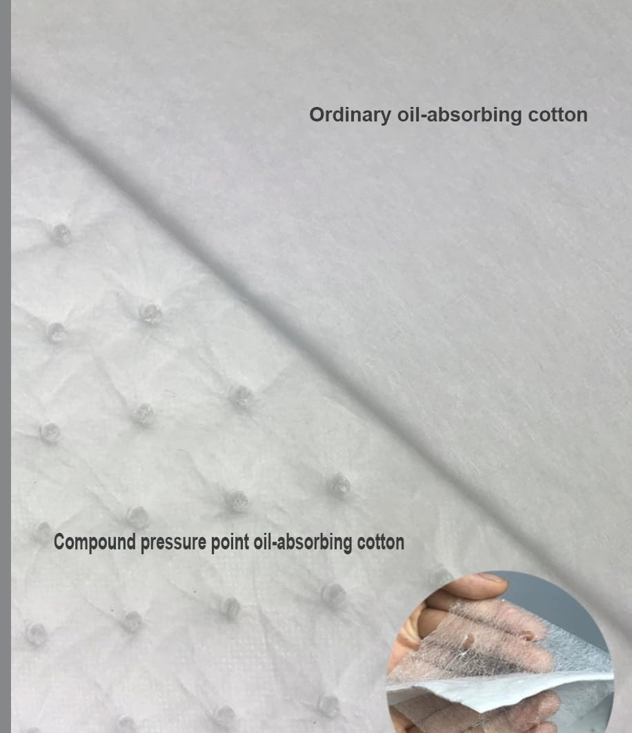 Rouleau Tapis Absorbant pour égouttement Huile (Huile/Carburant Uniquement) pour Déversements, Cuisine sous-Sol Entrepôt Usine Atelier Labo Industrie(Size:0.4 * 50m/1-Roll)