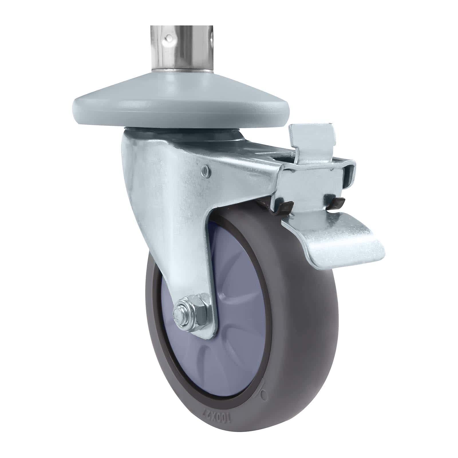 Royal Catering RCSW-6.2 Carro Cocina Carrito de Servicio con Ruedas (3 Estantes, Distancia Entre estantes 28,5 cm, Capacidad 500 kg, Acero Inoxidable)