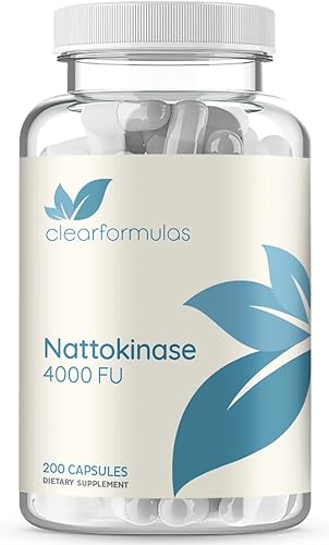 Clear Formulas Nattokinase 4000 FU 200 Cápsulas Vegetales (sin OGM)