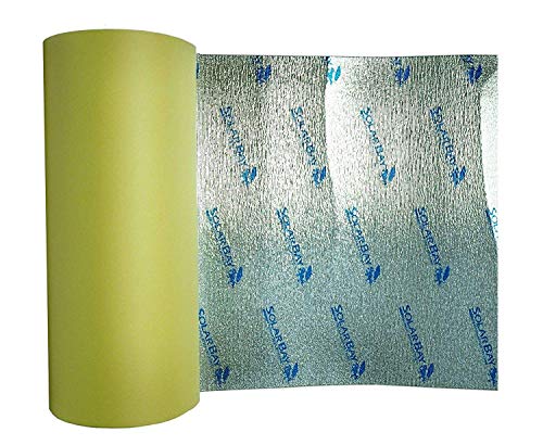 Solar Bay Autoadhesivo Térmico y Acústicas Xpemp Aluminio Espuma Aislamiento para Campers,Caravanas,Autocaravanas,Interior y Doméstico Uso - 15m