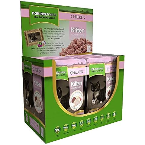 Natures Menu Cat Food Pouch Kitten (12 x 100g) Cover