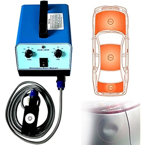 Paintless Dent Repair Kit, Dent Pullers Tools Dent Removal Tools Induction Heater Hot Box Car Dent Puller Kit Dent Removal Kit Dent Repair Tools for Automobile Body Cover