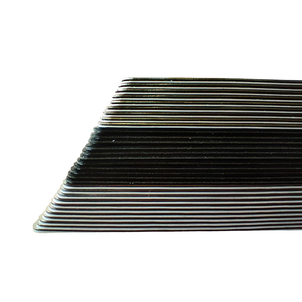 Biglietti da visita NFC ibridi 13,56 MHz chip 215 metallo PVC oro spazzolato confezione da 5