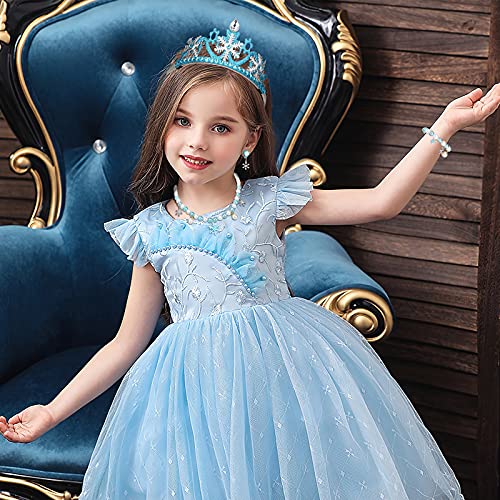 Hifot Elsa Principessa Corona Gioiello Costumi per...