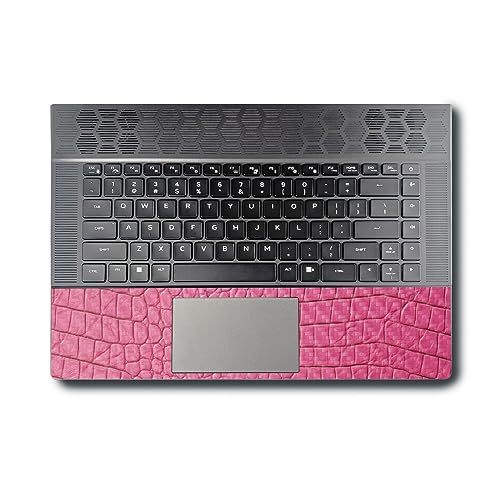 Image of MightySkins Carbon Fiber Skin Compatible with Alienware X16 R1 (2023) Full Wrap Kit - Pink Gator Skin | Protective, Durable Textured Carbon Fiber Finish | Easy to Apply | Made in The USA