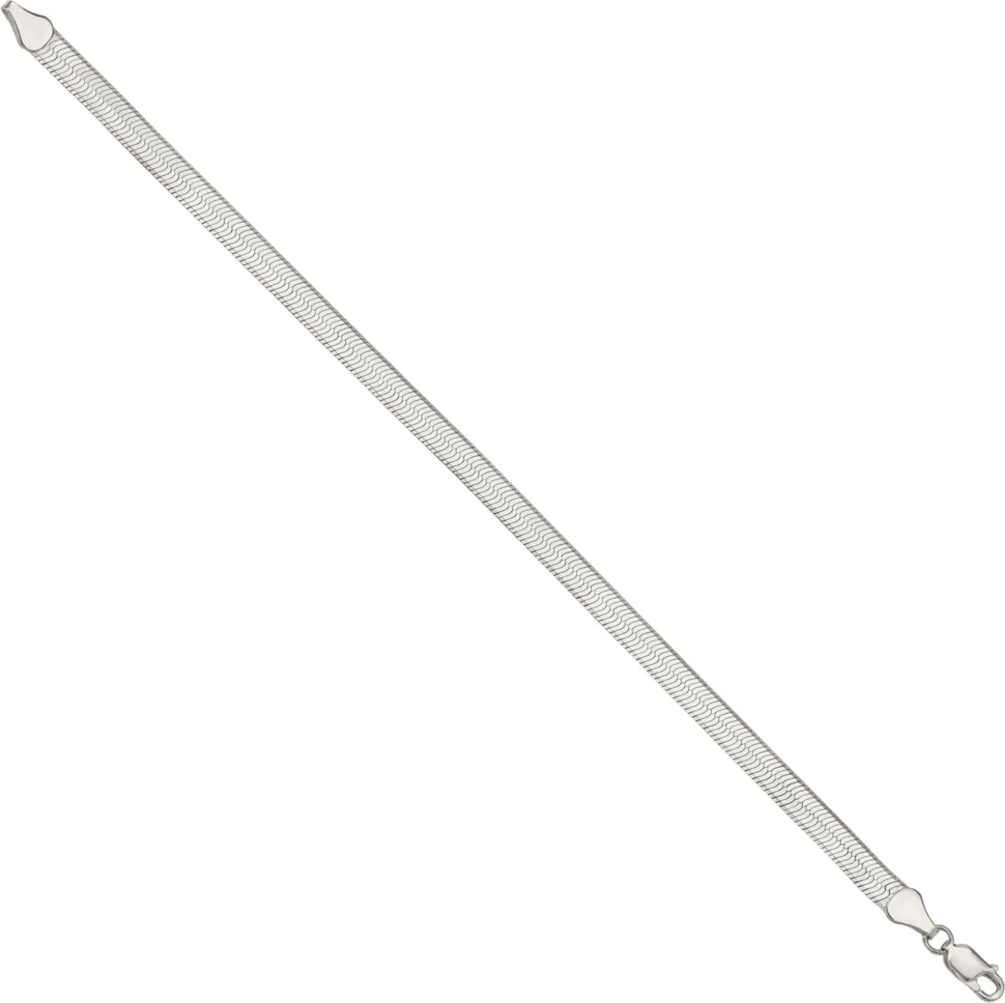 IceCarats 925 Sterling Silver 5.25mm Thick Herringbone Chain Bracelet Polished