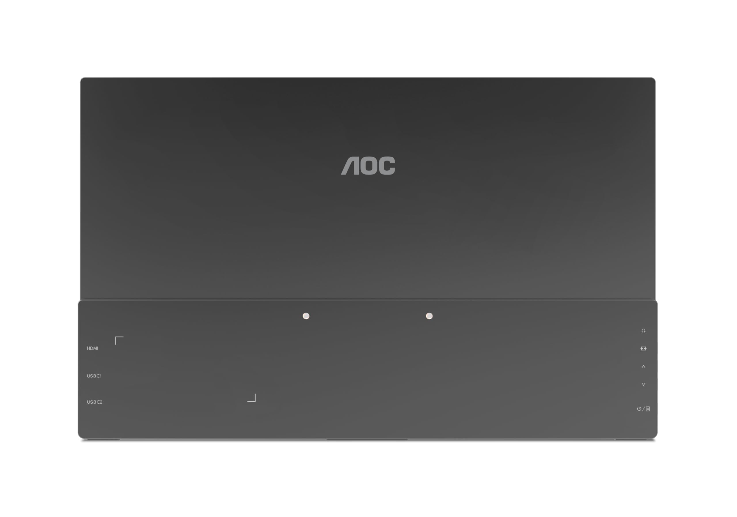 AOC Monitor 16T20E2 16 pollici 1920x1080, FHD, 60Hz, IPS Panel, 5ms GtG, USB Hub Speakers, (HDMI1x Mini HDMI) Nero