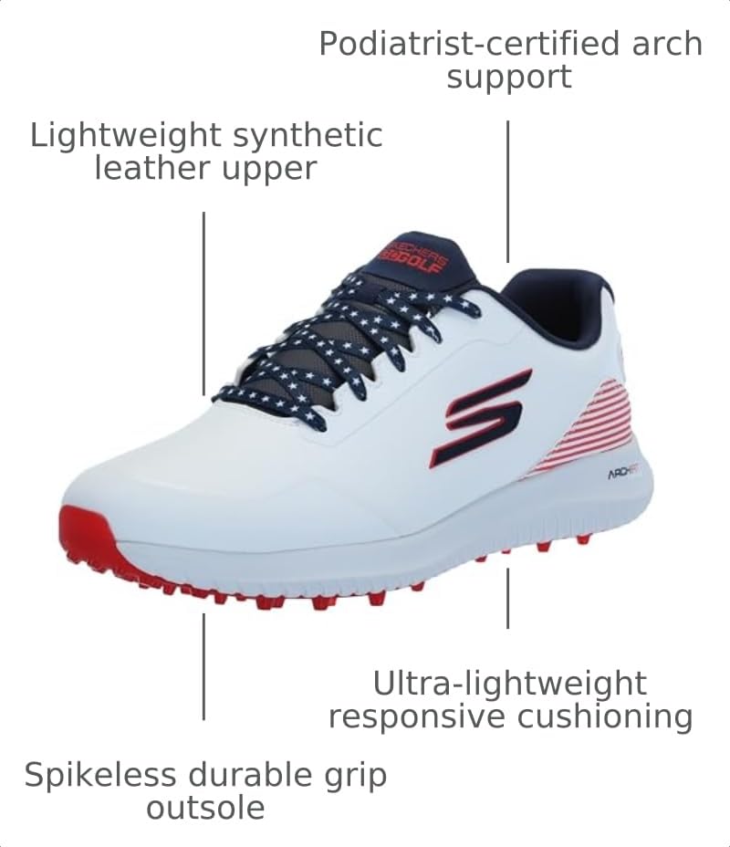 Image of Skechers Men's Max Fairway 3 Arch Fit Spikeless Golf Shoe