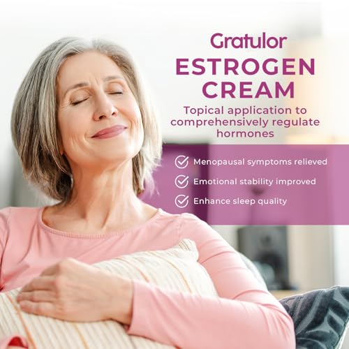 Natural Bioidentical Estrogen Cream for Hormone Balance and Menopause Relief (4 Oz)