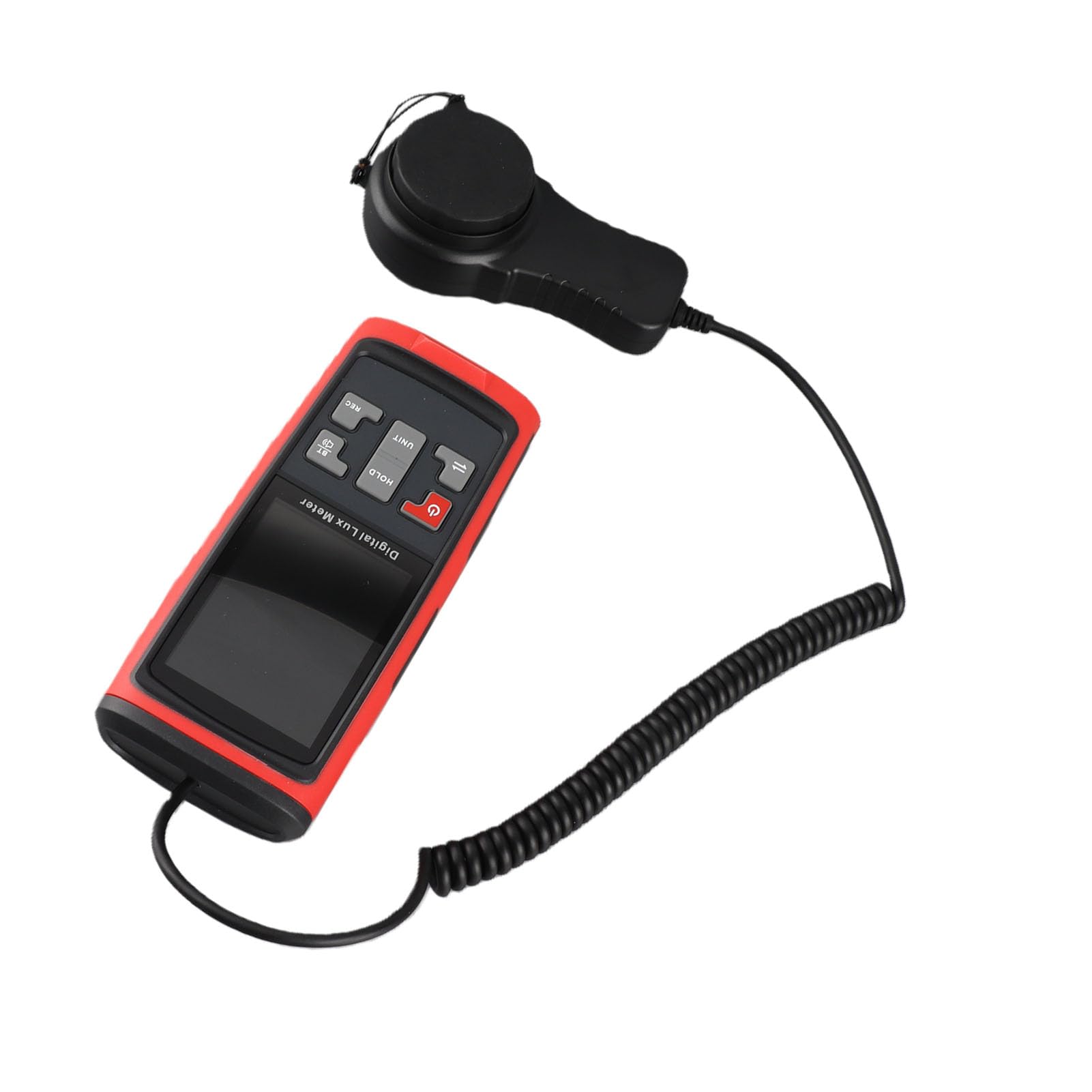 LiebeWH Fotometer Luxmeter Handmessgerät Beleuchtungsstärkemesser 0-200000Lx mit 270° Drehbarem Sensor Datenaufzeichnung & Temperatur für Zuhause Büro Garten Pflanzenpflege