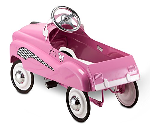 Instep Kids Toy Pedal Car, Toddler Push and Ride On Toy, Pink Lady