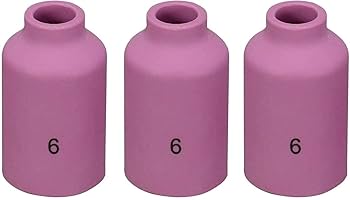 いっぬ RIVERWELD TIG Gas Lens Alumina Nozzle Ceramic Cups 54N16 6